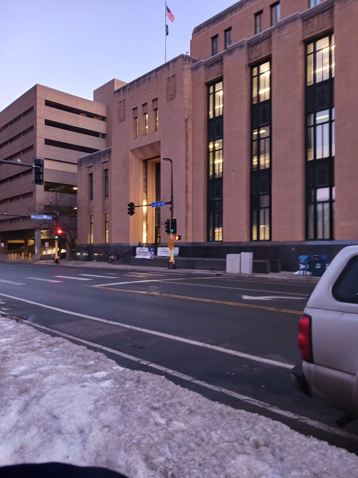 Minneapolis Main Post Office, 100 S 1st St 55401, Minneapolis, Minnesota — (800) 275-8777 Minneapolis Main Post Office — serving North Loop, Minnesota | (800) 275-8777